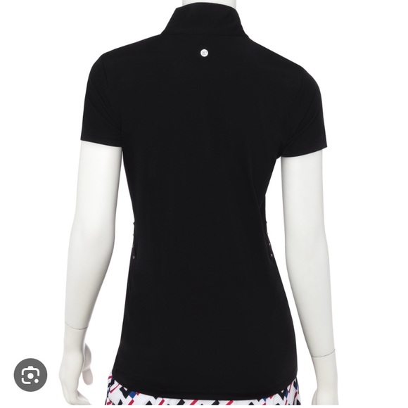 😍EP PRO NY Golf ⛳️ Top w/ FAUX LEATHER detail/Studs -XS! - Picture 6 of 9